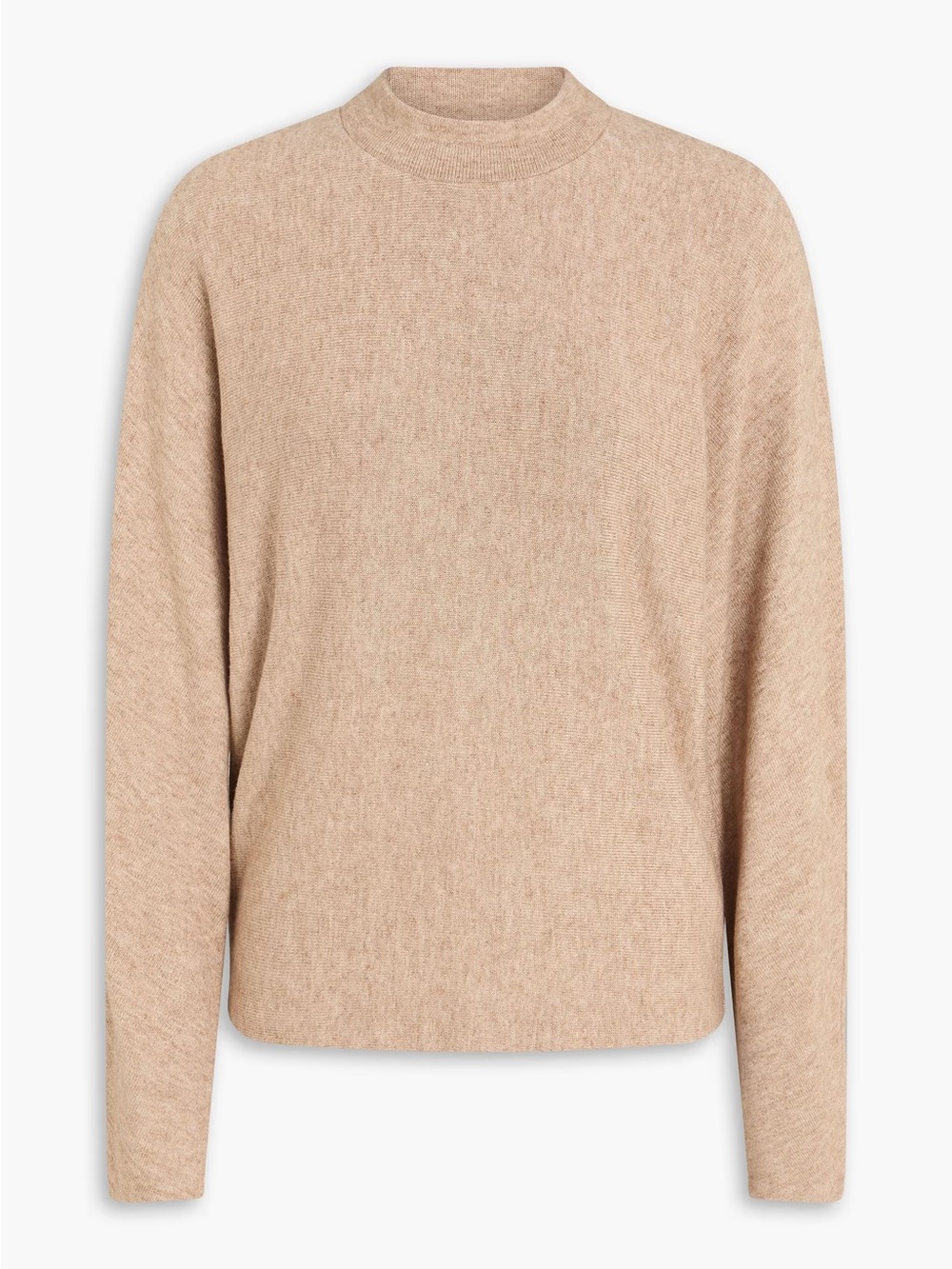 Vince Wool-Cashmere Blend Mock Neck Top